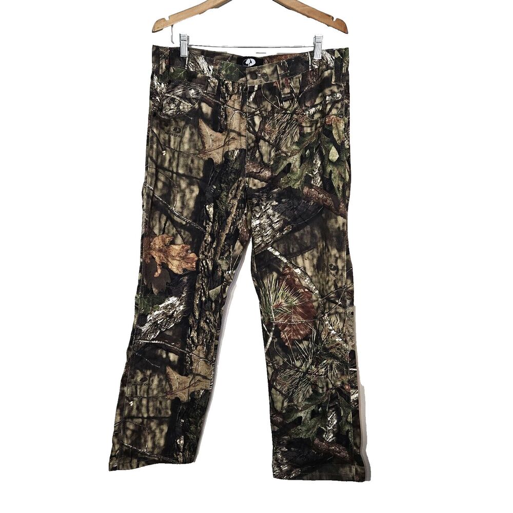 Mossy Oak Camo Jeans Men 34x30 Green Style 55191-7-C2 Cotton Hunting Outdoors